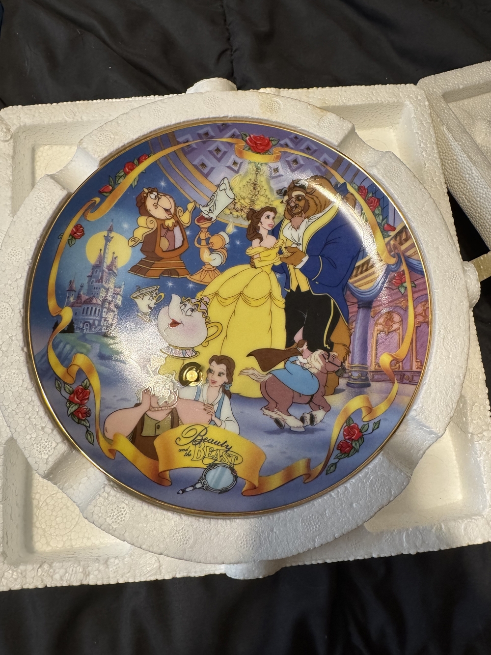 Musical Beauty and the Beast Decorative Plate - A Tale As Old As Time